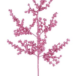 27"L GLITTER BERRY SPRAY