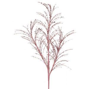 34"GLITTER/SEQUIN PAMPAS GRAS SPRAY (Pink)