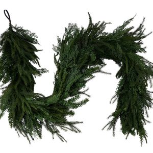 6'L Noble Cedar/Fir/Ming Deluxe Garland
