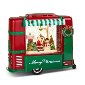 9" Evergreen Gathering Lighted Water Camper