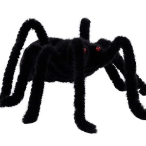 11"W X 6"H STYRO/FAUX FUR SPIDER