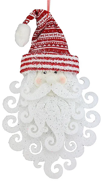 36"H FOAM/FABRIC SANTA HEAD ORNAMENT LG