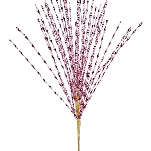 29" METALLIC PET TWIST GRASS SPRAY X40 PNK