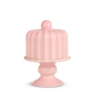 8.5" Pink Cake Stand