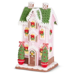 12" Lighted Gingerbread Victorian House