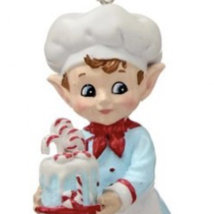 4 inch Resin Baking Elf Ornament