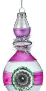 6 inch Glass Reflector Finial Ornament